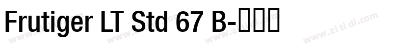 Frutiger LT Std 67 B字体转换